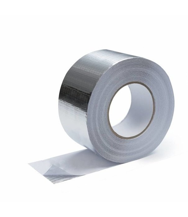 Heat Shieldings 7.5cm x 50m Heat-reflective aluminum tape with glass-fiber reinforced 120 °C
