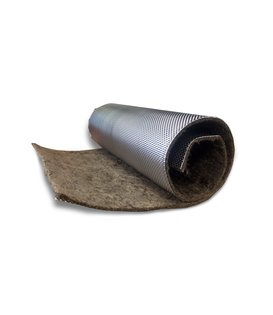 122 x 53 cm | 4 mm | Form-A-Shield™ | Hitzebeständige matte Basaltfaser mit einer starken Aluminiumschicht