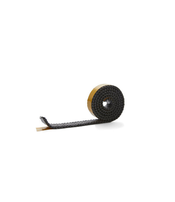 Heat Shieldings 550 °C  | 20 mm x  3 mm x 2,5 m Hittebestendige afdichting | Zelfklevend plat kachelkoord