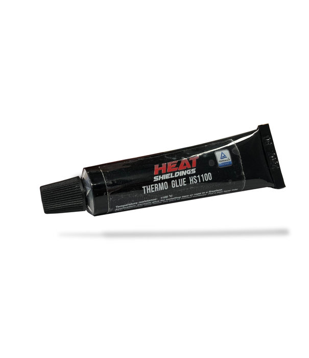 Heat Shieldings HS1100 Feuerfester Ofenkleber – Hitzebeständiger Spezialkleber bis 1100 °C – Für Glasfaser, Keramikdichtung und Isoliermaterial – 22 ml Tube