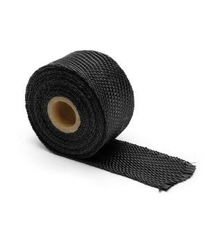 Schwarz 3.8cm x 6m Thermoband mit Stahlmantel - Heat Shieldings