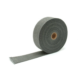Zwart glasvezel  5cm x 15m uitlaatband