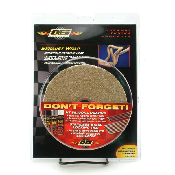Design Engineering, Inc (DEI) Tan Glass Fiber Exhaust Wrap 5cm x 15m
