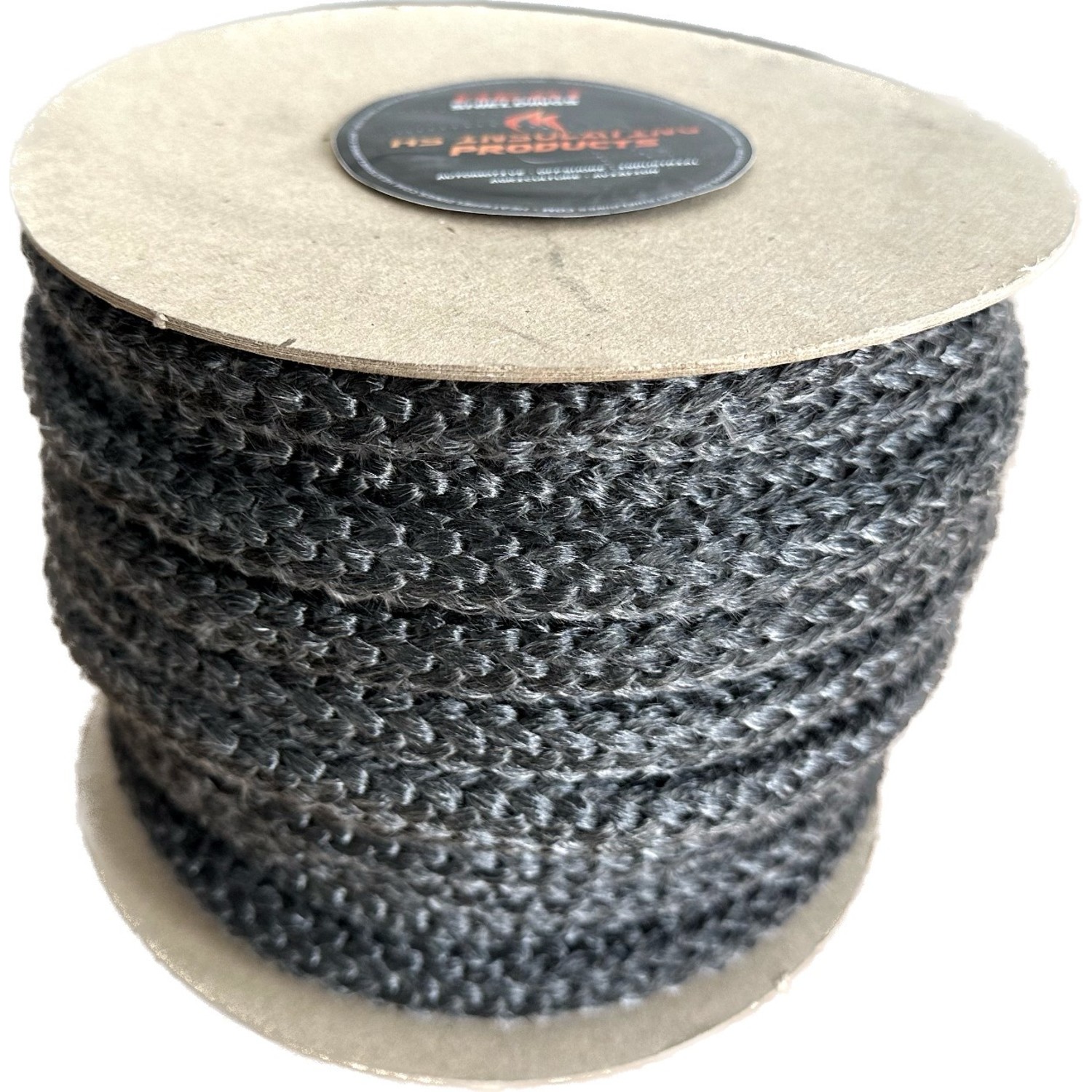 Heat resistant rope black - Stove rope ø 10 mm x 20 m - Heat Shieldings