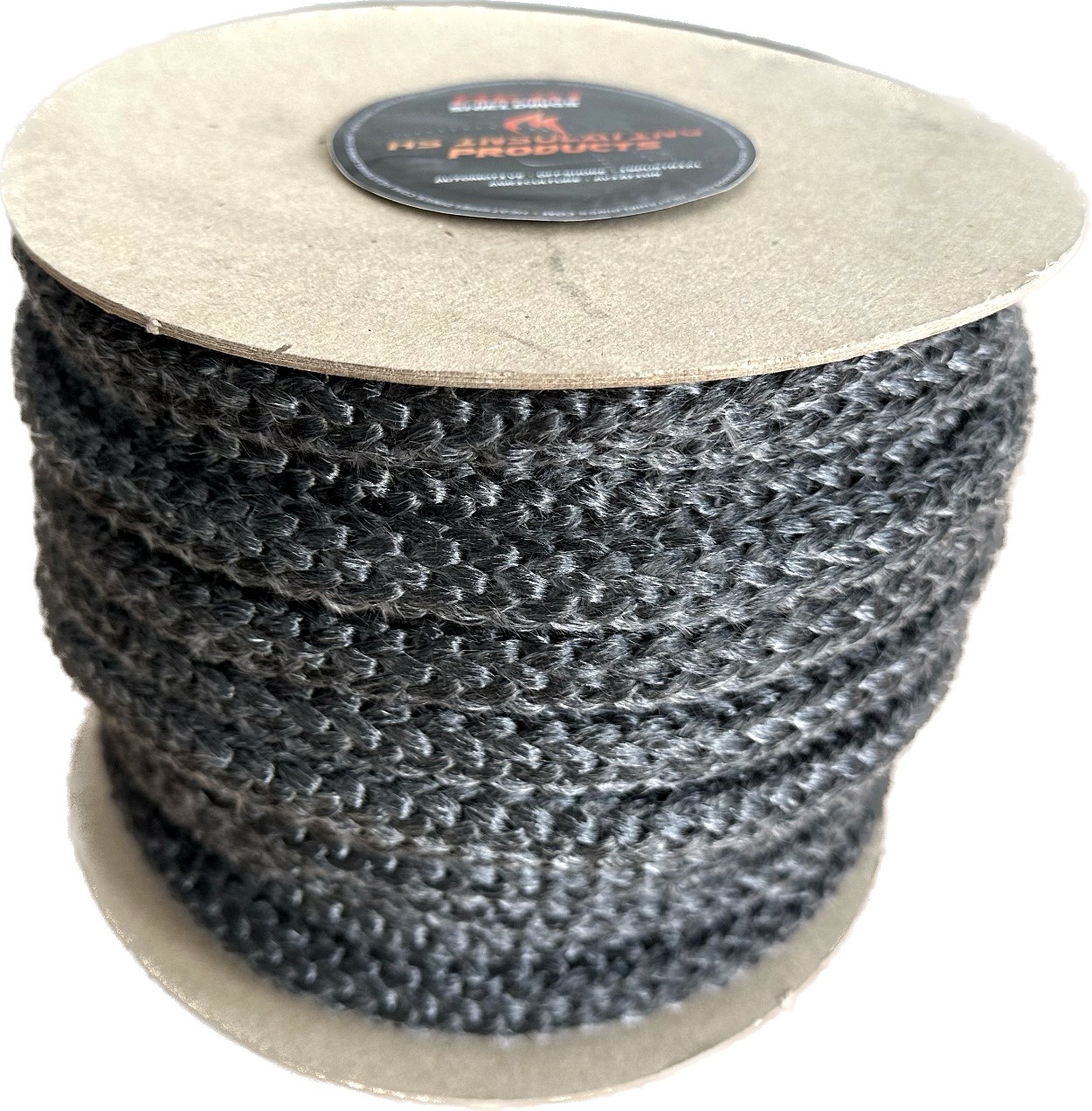 Heat resistant rope black - Stove rope ø 10 mm x 20 m - Heat Shieldings