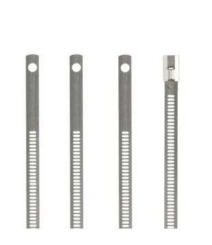 4x Stainless Steel Locking Ties | SS316 |  450mm x 7mm | Multi-Lok