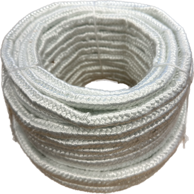 Heat resistant white square stove rope 12x12 mm x 25 m - Heat Shieldings