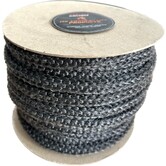550 °C  | ø 4 mm x 25 m Heat resistant rope black | Stove rope round