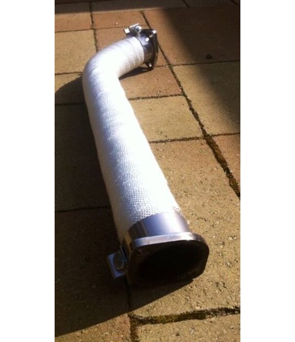 Heat Shieldings Wit glasvezel uitlaatband | 100 x 2mm x 30m  tot 550 °C