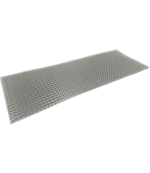 61 x 22~24 cm | Doppellagiges Aluminium hitzeschutzblech  in extra großem Relief gerollt