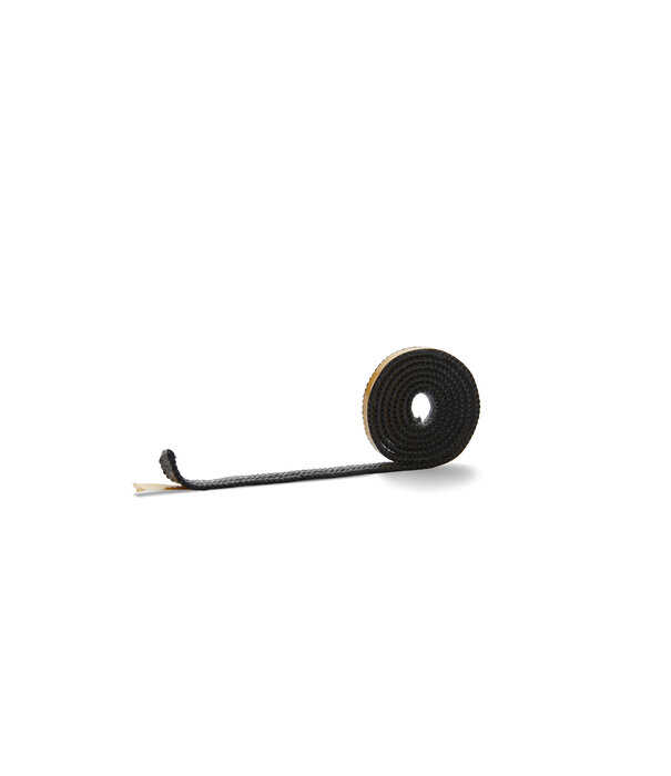 Heat Shieldings 550 °C  | 8 mm x  2 mm x 2,5 m Hittebestendige afdichting | Zelfklevend plat kachelkoord