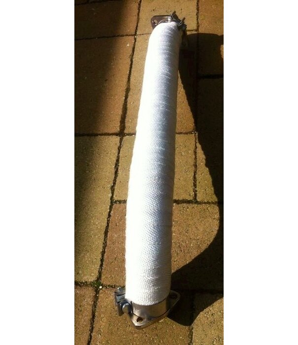 Heat Shieldings Exhaust Wrap White 10cm x 25m  x 6mm up to 550 °C