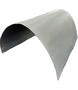 60 x 50 cm x 0,2 mm | Single layer embossed aluminum heat shield