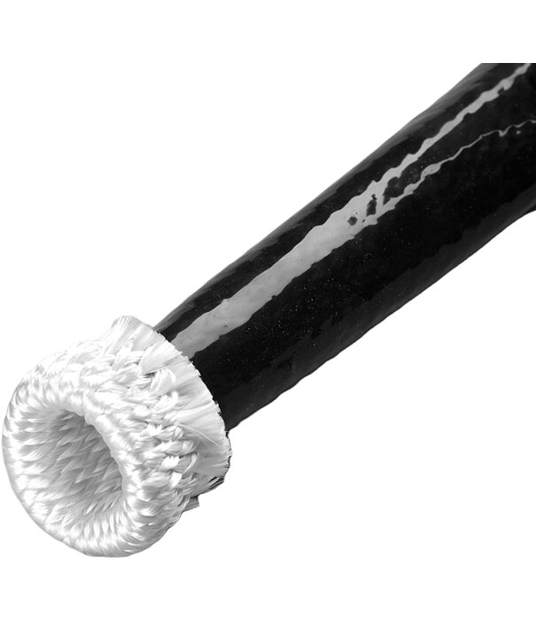 Heat Shieldings Ø  6 mm x 20 m | Silicone E Glass Fire Sleeve 260 ºC -  Black