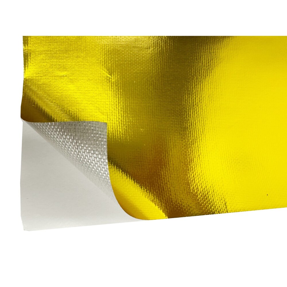 Warmteschild Tape Zelfklevend Reflecterend Goud Geschikt Voor Kabels Brandstofleidingen Motordelen En Meer Thermische Isolatie Tegen Hoge Temperaturen
