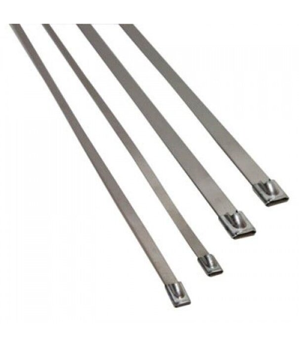 Heat Shieldings 10x Stainless Steel Locking Tie | 300mm | 360mm x 4.6mm | ball lok