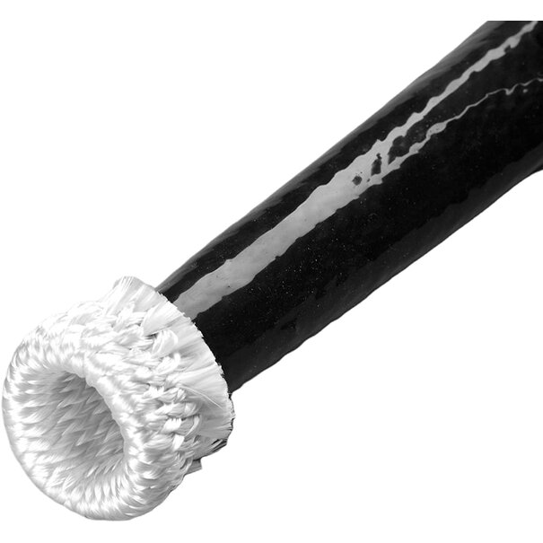Heat Shieldings Ø  32 mm x 20 m | Silikon Glasfaser Brandschutz Schlauch - Schwarz