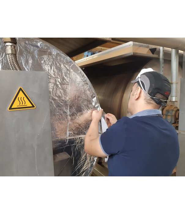 Heat Shieldings 1 m x 30 m | 30 m²  |  5 mm | THERMO BLOCK heat-resistant fiberglass insulation mat up to 550 °C