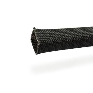 Premium Heat-resistant sleeve Black up to 550 °C - 20 mm x 2.5m