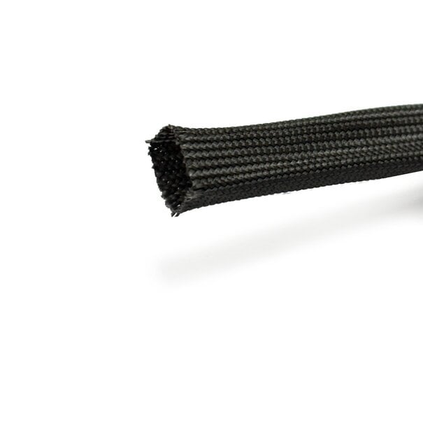 Heat Shieldings Premium Hittebestendige hoes Zwart tot 550 °C - 15 mm x 2.5m