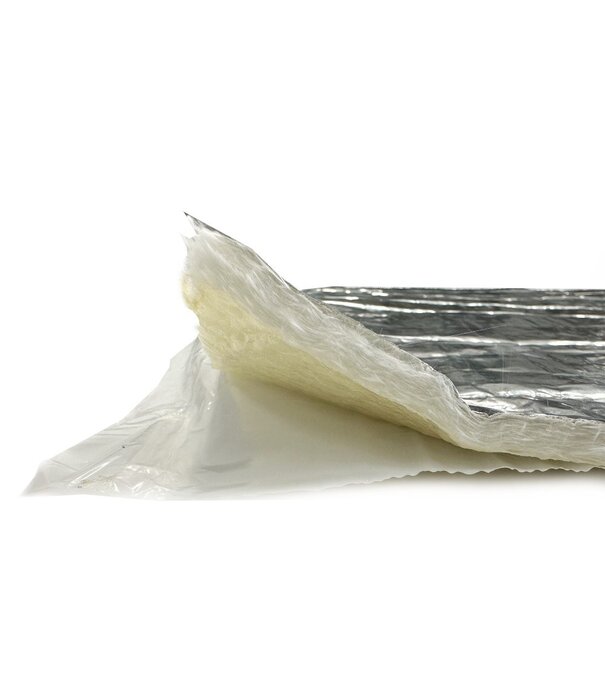 Heat Shieldings 7 mm | 100 x 50 cm | THERMO BLOCK zelfklevend  hittewerende glasvezel isolatiemat
