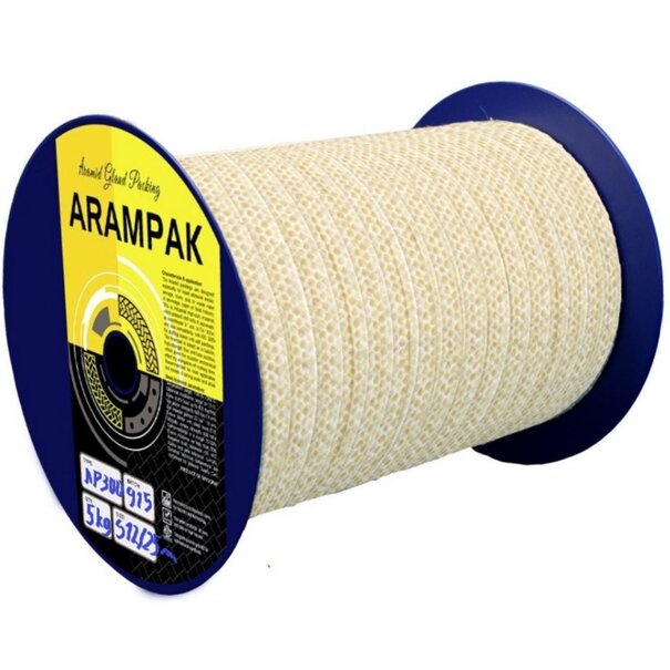 Heat Shieldings Stopbuspakking – Aramide geïmpregneerd met PTFE | Gland packing Arampak AP 300