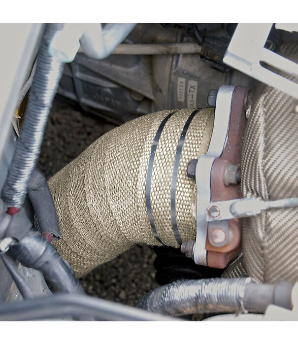 Heat Shieldings 800 °C | Uitlaatband met vermiculite coating  50 x 3mm x 30m