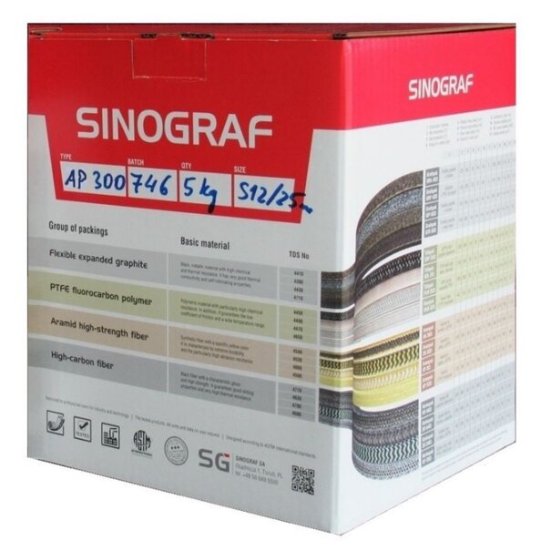 Heat Shieldings Gland packing - Graphite with PTFE impregnate |  GRP 420