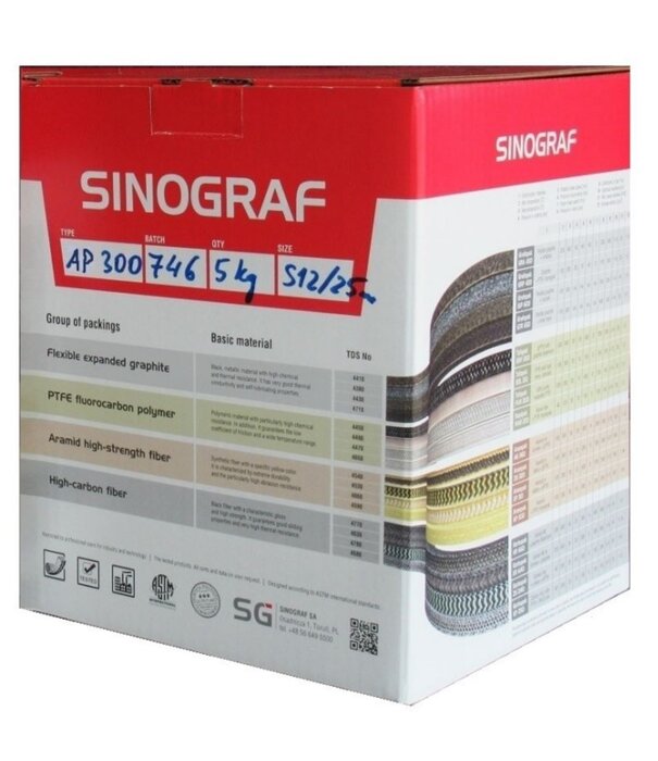 Heat Shieldings Gland packing - Graphite with PTFE impregnate |  GRP 420