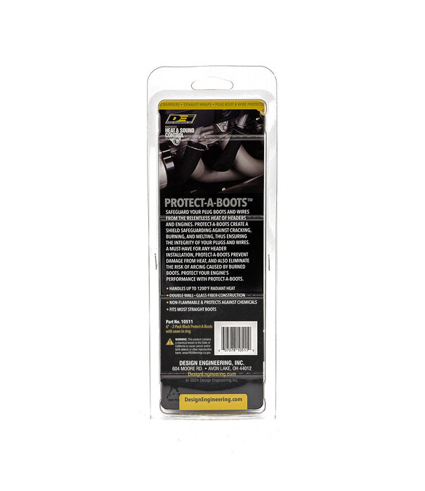 Design Engineering, Inc (DEI) DEI Protect-A-Boot™ - 6 inch  / 152mm Zwart 2-Pack