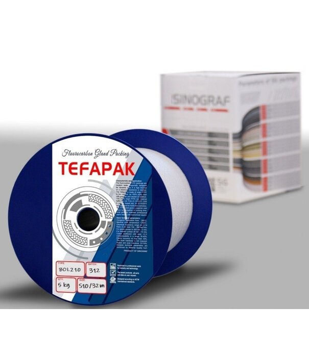 Heat Shieldings Gland packing - Expanded PTFE with SLX lubricant | Tefapak BOL 210