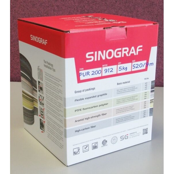 Heat Shieldings Gland packing - Food Grade PTFE Packing | Tefapak PUR 200