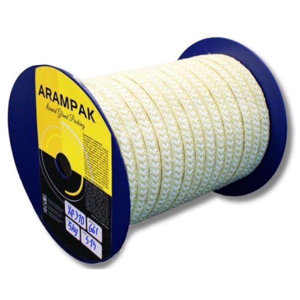 Heat Shieldings Stopfbuchspackung – Leitergeflecht aus Aramidgarn und expandiertem PTFE | Gland packing Arampak XP 310