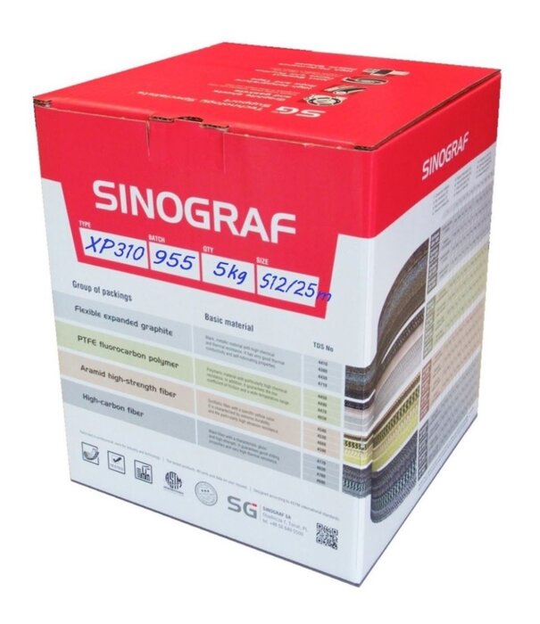 Heat Shieldings Gland packing - Ladder braid of aramid yarn and expanded PTFE | Arampak XP 310