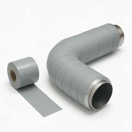 Graues selbstvulkanisierendes Silikonband – 75 mm x 5 m