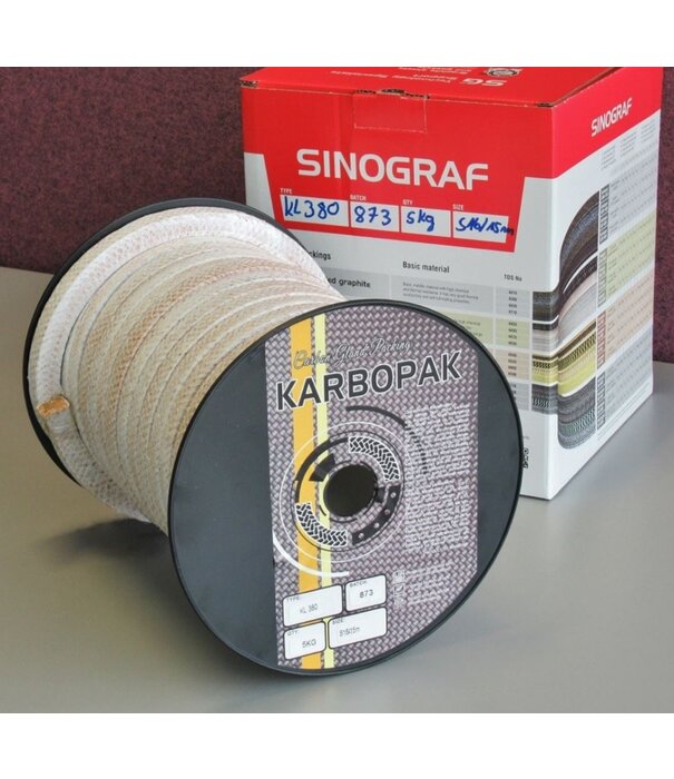 Heat Shieldings Gland packing - Phenolic fiber impregnated with PTFE | Karbopak KL 380