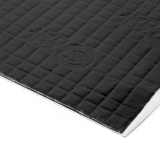 Silent Coat 3.75 m² | 2 mm zwart | Silent Coat XL pack | Zelfklevende ontdreuning  matten - 10 XL vellen