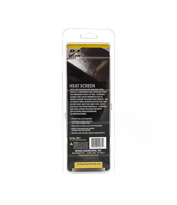 Design Engineering, Inc (DEI) DEI Heat Screen™ 30cm x 60cm  Self-adhesive heat shield