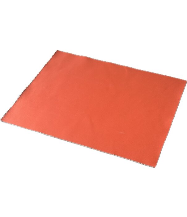 Heat Shieldings Fiberglass Fabric Double-Sided Silicone Coating -Red - Heat Resistant & Flame Retardant - 69 x 56 cm | 1.3 mm | 1850 g/m²