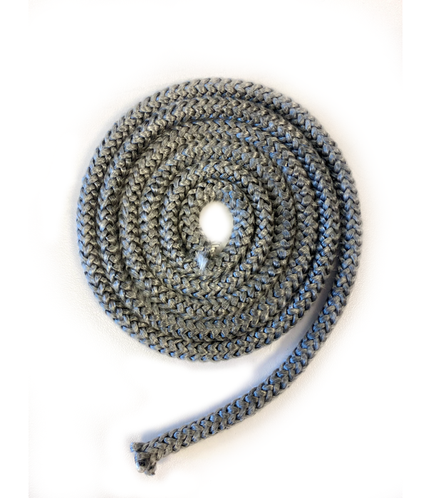Heat Shieldings 550 °C  | ø 10 mm x 25 m Hittebestendig koord zwart | Kachelkoord rond