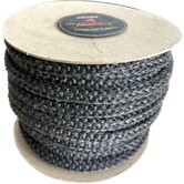 550 °C  | ø 10 mm x 25 m Heat resistant rope black | Stove rope round