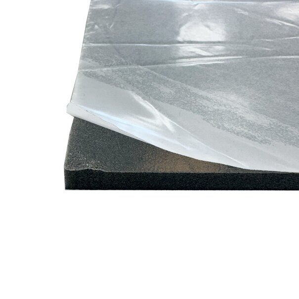 Heat Shieldings 60x100 cm | 10 mm | Self-adhesive insulation foam – heat and oil resistant | FMVSS302 flammability classification
