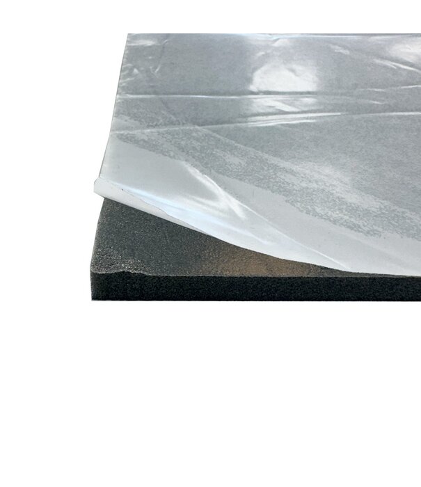 Heat Shieldings 60x100 cm | 10 mm | Selbstklebender Isolationsschaum – hitze- und ölbeständig | FMVSS302 Brandklassifizierung