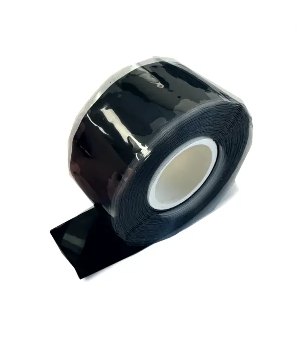 Heat Shieldings Silicone tape black – 25 mm x 3.6 m – Temperature resistant up to 260 °C