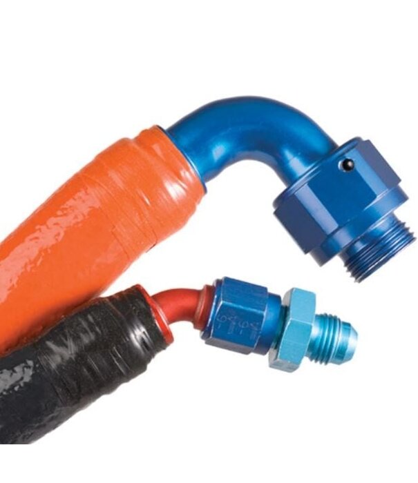 Heat Shieldings Ø 13 mm x 15m | Hittebestendige silicone isolatiekous  - Zwart
