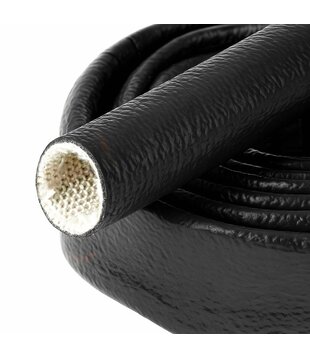 Ø 13 mm x 15m | Silicone E-Glass Fire Sleeve  - Black