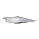 61 x 17 cm | Doppellagiges Aluminium hitzeschutzblech   in extra großem Relief gerollt