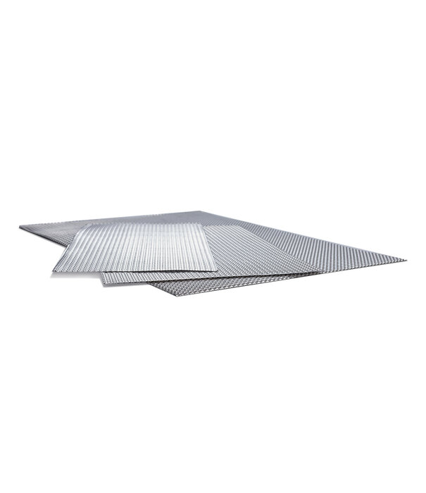 Heat Shieldings 61 x 17 cm | Double layer aluminum heat shield rolled in extra large relief