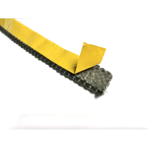 Heat Shieldings 550 °C  | 5 mm x  2 mm x 25 m  Heat-resistant seal | Self-adhesive flat stove cord