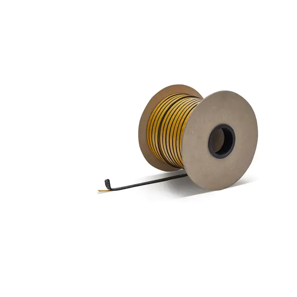Heat Shieldings 550 °C  | 5 mm x  2 mm x 25 m  Heat-resistant seal | Self-adhesive flat stove cord